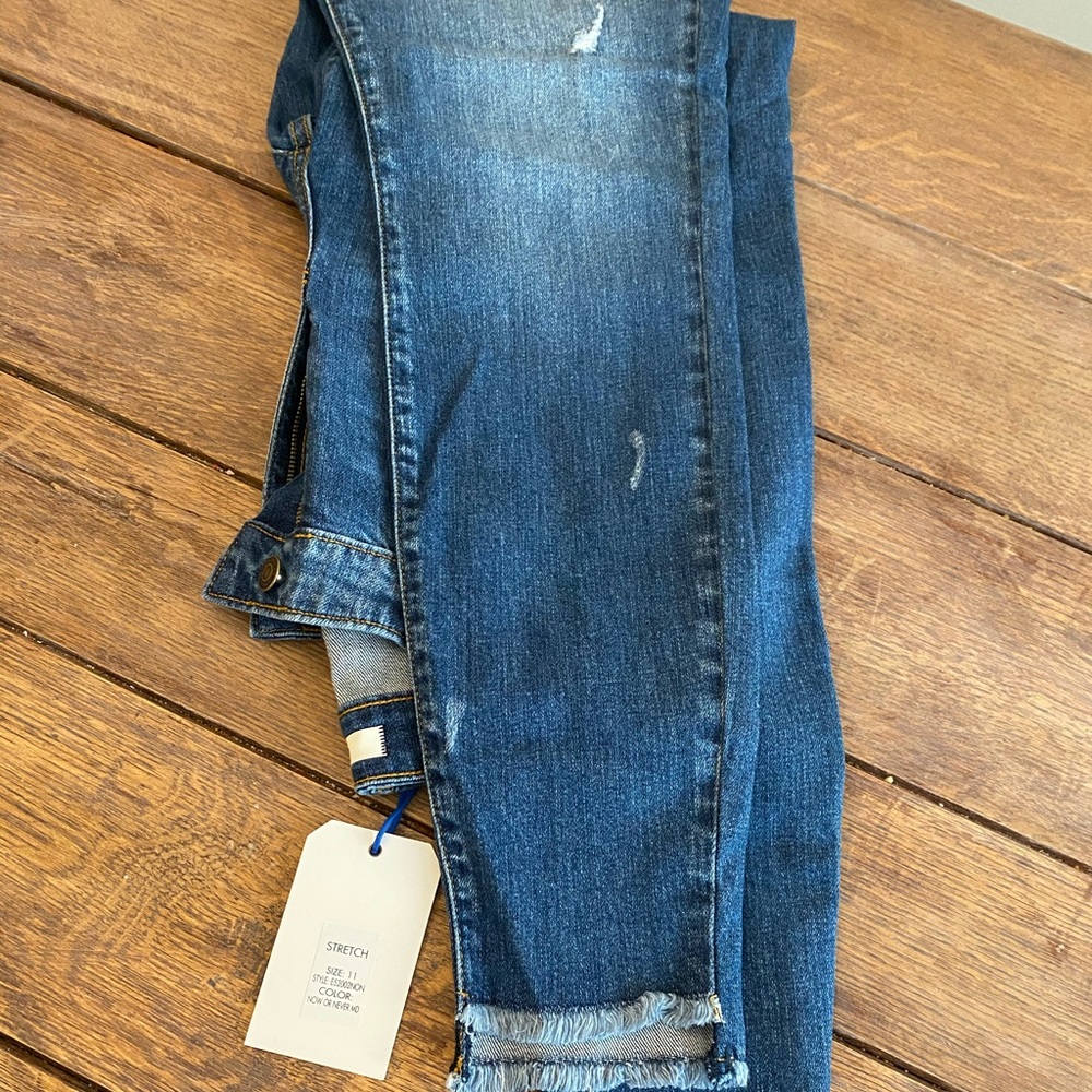 Distressed jeans